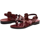 Holy Land Market Men/Women Biblical Jesus Leather Sandals/Slides From Jerusalem (Jesus Style IV)