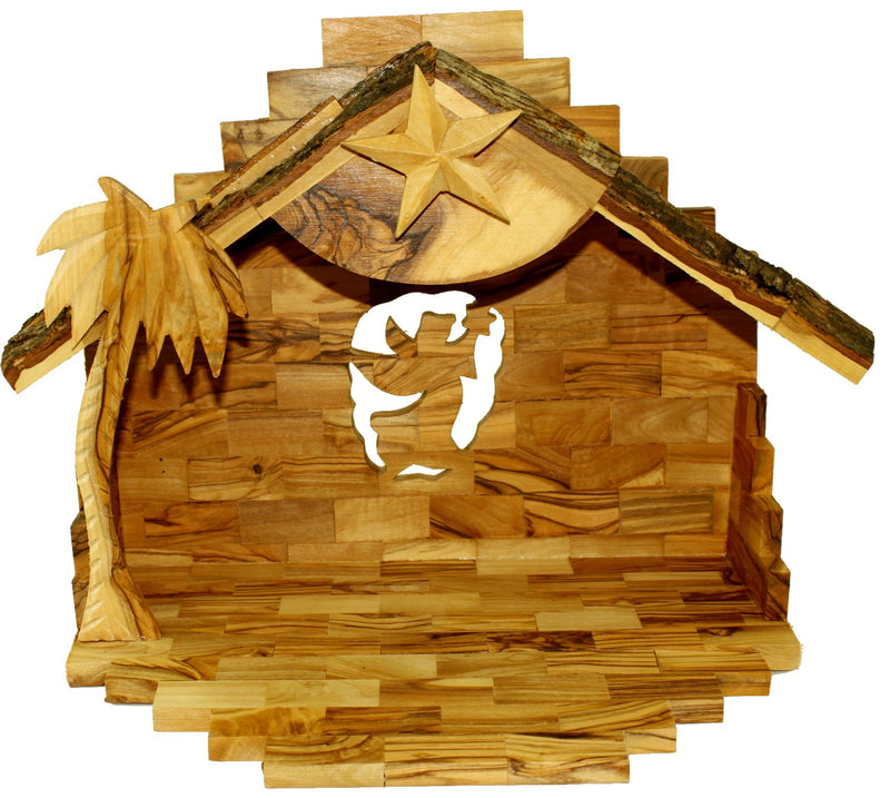 Olive Wood Silent Night Nativity