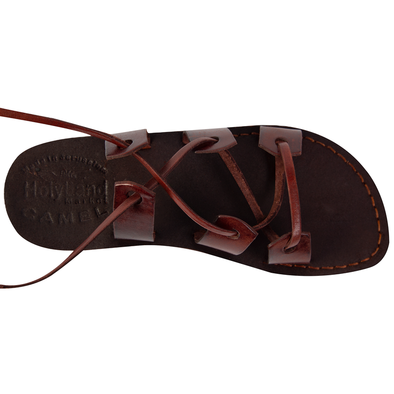 Holy Land Market Men/Women Biblical Jesus Leather/Suede Sandals/Slides From Jerusalem (Style V)