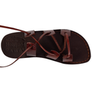 Sandalias/Deslizadores de cuero/ante de Jesús Bíblico para hombres/mujeres del Mercado de Tierra Santa (Estilo V)
