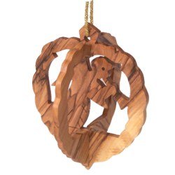 Holy Land Market Wooden Ornament - Angel 3D (3.7")