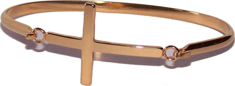 Bracelet gold tone with Cross - 3 Inches side width by 2 Inches vertical width