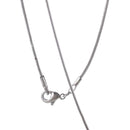 Holy Land Market Shema Israel prayer on Key with Star of David and stone necklace with long chain - Rhodium plated