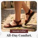 Holy Land Market Men/Women Biblical Jesus Leather Sandals/Slides From Jerusalem (Jerusalem Style I)