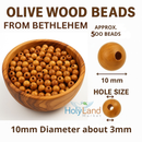 10mm Rosary Beads (500 Beads) - Bethlehem Olive Wood