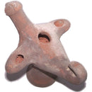 Holy Land Market Antique big bird wick Clay Oil Lamp - 12th - 13th Century ME lamp