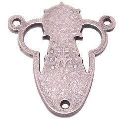Miraculous medal center - O.L. Grace - Pewter(2.3 cm-0.9")