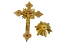 Holy Land Market Altar Table Crucifix - Church or Home Decor - Enamel Ornamented