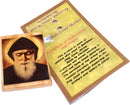 Holy Land Market Mar Charbel Makhlouf (A Maronite Famous Catholic Saint) Magnet - Olive Wood (7x5 cm or 2.8x2 inches)