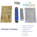 Holy Land Market Messianic Seal Mezuzah case - 4.1 Inch with Scroll Included