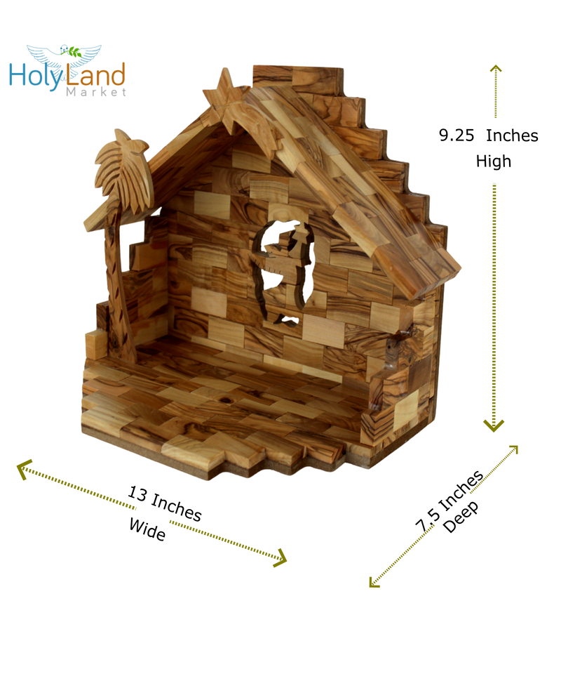 Holy Land Market Nativity Set- Olive Wood Nativity Set