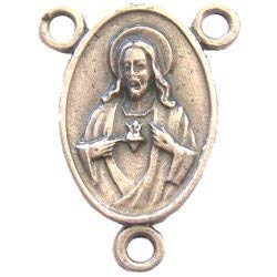 Sacred Heart - Our Lady of Grace Center - Pewter (2 cm-0.8")