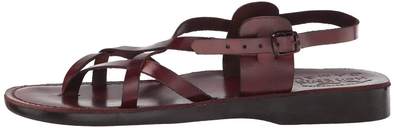 Holy Land Market Men/Women Biblical Jesus Leather Sandals/Slides From Jerusalem (Yashua Style III)