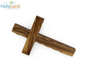 Cruz de madera de olivo de Belén del Mercado de la Tierra Santa con certificado y tarjeta de oración del Señor