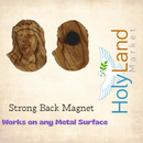 Holy Land Market Olive Wood Crown of Thorns Jesus Magnet – Hand-Carved Bethlehem Christian Art from Jerusalem Olive Wood (2.6 x 2")