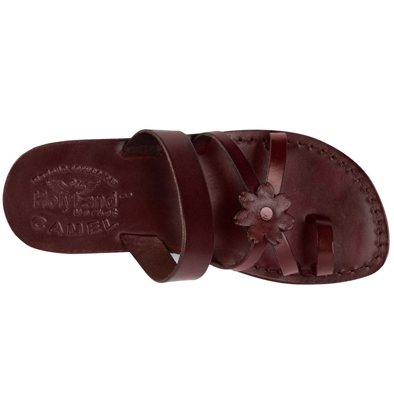 Holy Land Market Men/Women Biblical Jesus Leather Sandals/Slides From Jerusalem (Galilee Style)