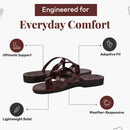 Holy Land Market Men/Women Biblical Jesus Leather Sandals/Slides From Jerusalem (Jerusalem Style I)