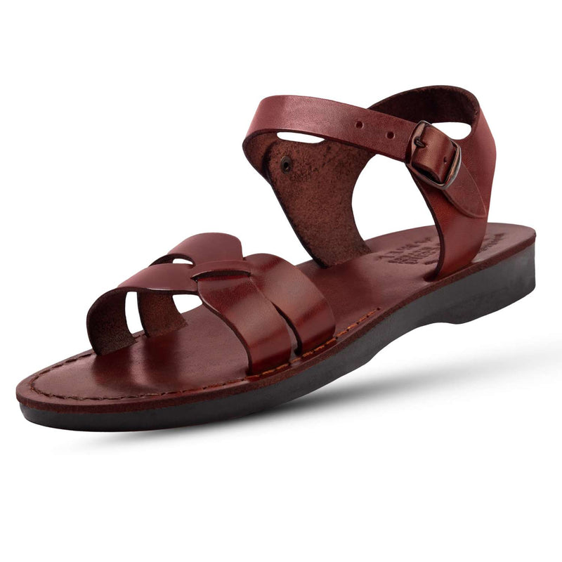 Mercado de Tierra Santa sandalias/deslizadores de cuero de Jesús bíblico para hombres/mujeres de Jerusalén (estilo Yousef)