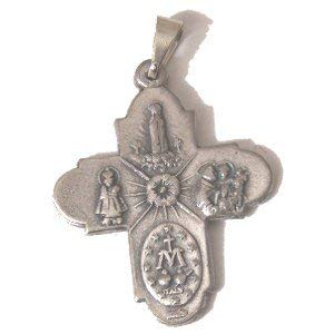 Holy Spirit Cross - Pewter (2.3x2.6cm-0.9x1")