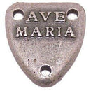 Ave Maria - Alpha and Omega Center piece - Pewter (1.6 cm-0.6")