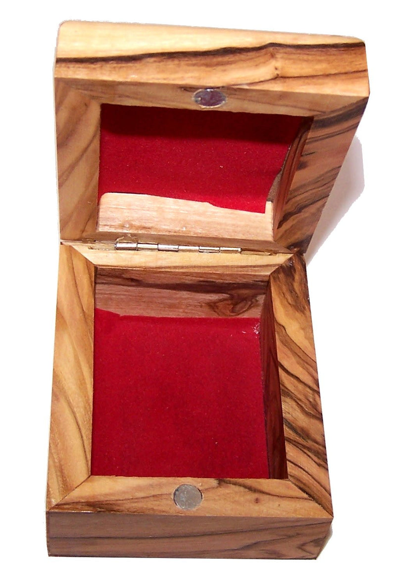 Holy Land Market First Communion Box - Rosary Box - Bethlehem Olive Wood