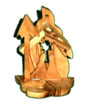 Holy Land Market Wood Ornament - (7x5 cm or 2.8x2)