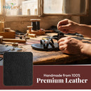 Holy Land Market Men/Women Biblical Jesus Leather Sandals/Slides From Jerusalem (Black Style II)