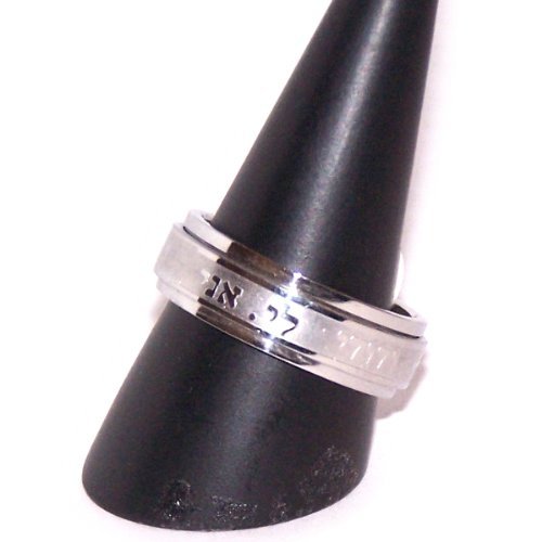 'Ani LeDodi Veh Dodi Li' Stainless steel Spinning Ring ( Size ) thick