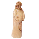 Estatua religiosa de madera de olivo del Mercado de Tierra Santa, acabado en madera natural, hecha a mano en Belén, figura tradicional de María, 15 cm de alto, decoración para el hogar