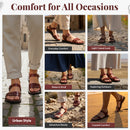 Holy Land Market Men/Women Biblical Jesus Leather Sandals/Slides From Jerusalem (Samaria Style I)