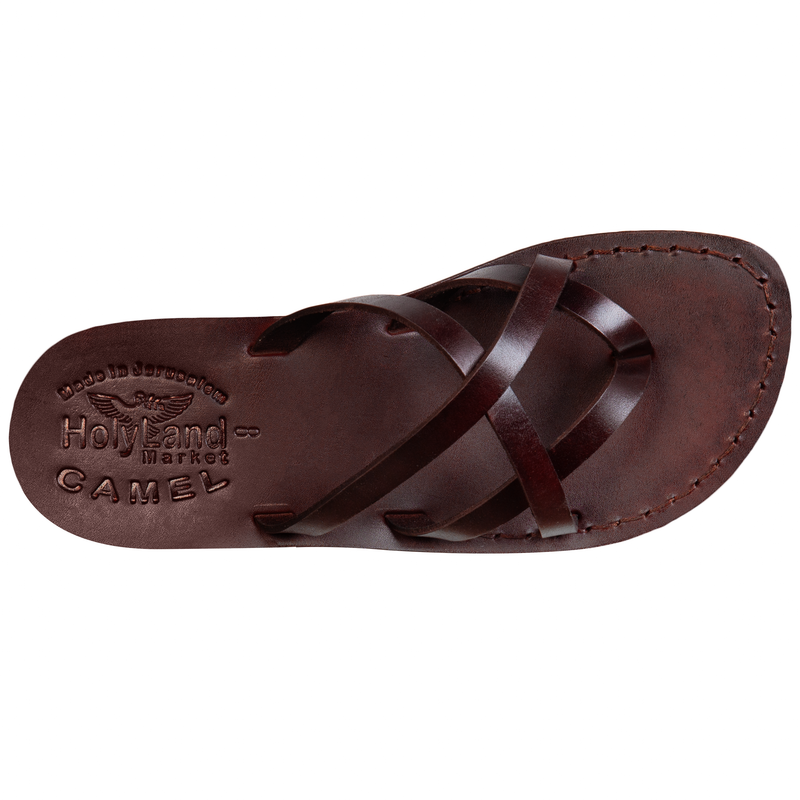 Holy Land Market Men/Women Biblical Jesus Leather Sandals/Slides From Jerusalem (Jerusalem Style I)