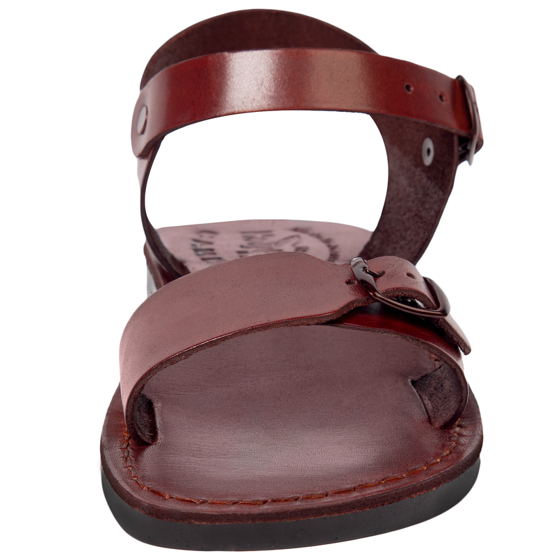 Holy Land Market Men/Women Biblical Jesus Leather Sandals/Slides From Jerusalem (Jerusalem Style I)