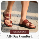 Holy Land Market Men/Women Biblical Jesus Leather Sandals/Slides From Jerusalem (Shepherd's Field II)