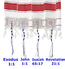 Holy Land Market Grafted IN - Messianic Christian Prayer Shawl/Tallit Prayer Shawl - Creation and Restoration Talit (Black)