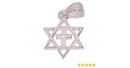 Star of David with a Cross Messianic pendant - Sterling silver (2cm - 0.8")