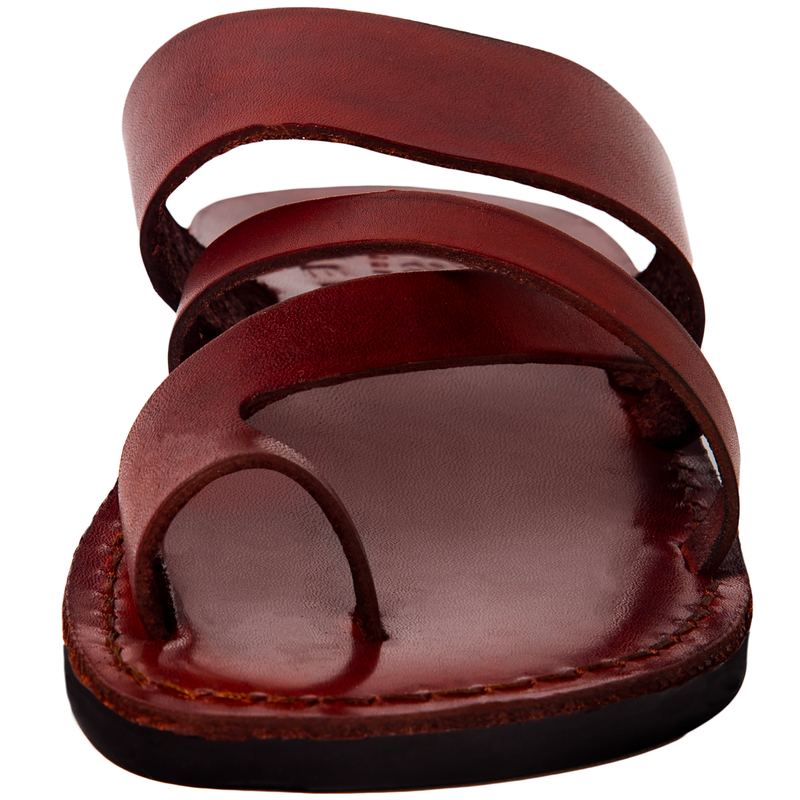 Holy Land Market Men/Women Biblical Jesus Leather Sandals/Slides From Jerusalem (Shepherd's Field II)