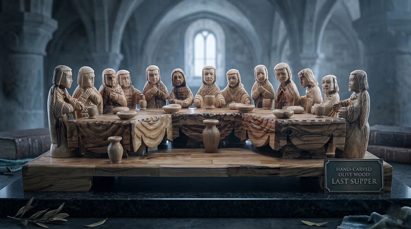 Olive Wood Last Supper Carvings