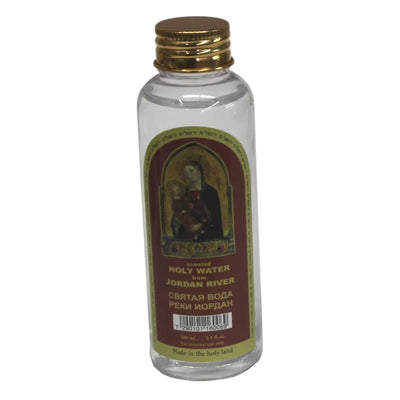 Holy Water from The Jordan River - 100 ml (3.4 fl. oz.) Mother Mary with a Child Model