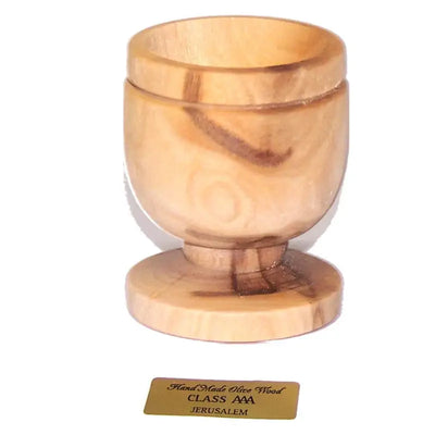 Holy Land Market Olive Wood Small Chalice or Goblet/Wine or Communion Church Cup