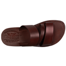 Holy Land Market Men/Women Biblical Jesus Leather Sandals/Slides From Jerusalem (Jesus - The Shepherd Style I)