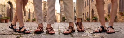 Walk in faith with genuine Holy Land leather Biblical sandals