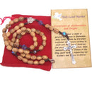 Top quality olive wood beads Rosary / Necklace with Crystal glass beads - com...