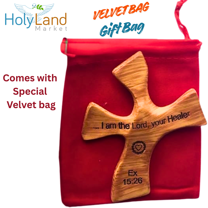 Resin Healing Cross - complete with Prayers and Certificate (4.5 x 3.6 In) – sits in hand perfectly. Healing Cross Trademark