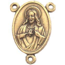 Sacred Heart - Our Lady of Grace Center - Bronze (2 cm-0.8")