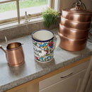 Holy Land Market Armenian Ceramic Coffee Cup - Shalom Y'all Large 4-inch Hand Made Ceramic Cup, 12 oz, Hand Painted Pottery Made in Jerusalem, Armenian Ceramic Gift