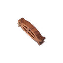 Péndulo de pez y cruz de madera de olivo con láser (8 cm o 3.15" de largo)
