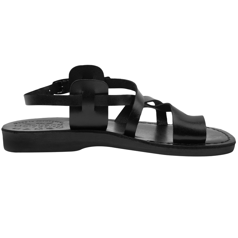 Holy Land Market Men/Women Biblical Jesus Leather Sandals/Slides From Jerusalem(Jesus - Style I)