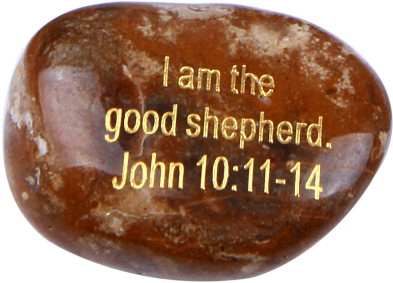 The Seven I AM Statements in John Engraved in Gold on River Stones from The Holy Land