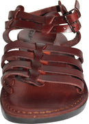 Sandalias/deslizadores de cuero de Jesús bíblico para hombres/mujeres del Mercado de Tierra Santa de Jerusalén (Estilo Jeremías)