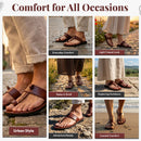 Holy Land Market Men/Women Biblical Jesus Leather Sandals/Slides From Jerusalem (Nazareth Style)